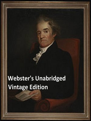 cover image of Webster's Unabridged Vintage Edition